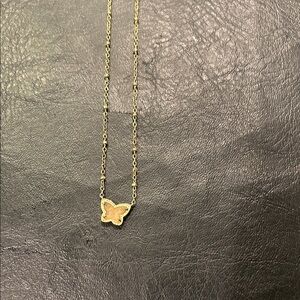 Elegant Kendra Scott Gold Butterfly Necklace